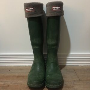 Grey Tall Hunter Boot Sock